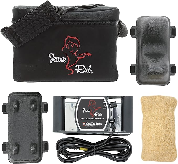 Core Products Jeanie Rub Variable Speed Massager, Deep Tissue Massage, Orbital Action for Back & Body - Professional Package