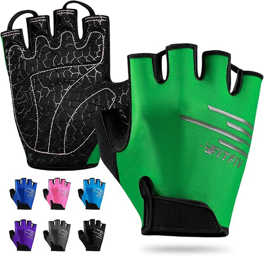 Cycling Gloves Bike Gloves for Men/Women Half Finger Biking Gloves Exercise Workout Gloves Suitable for Outdoor Sports, Gym, Weight Lifting, Rowing and Motorcycle