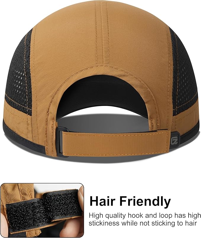 GADIEMKENSD Mens Folding Outdoor Hat Long Brim UPF 50+ Sun Protection