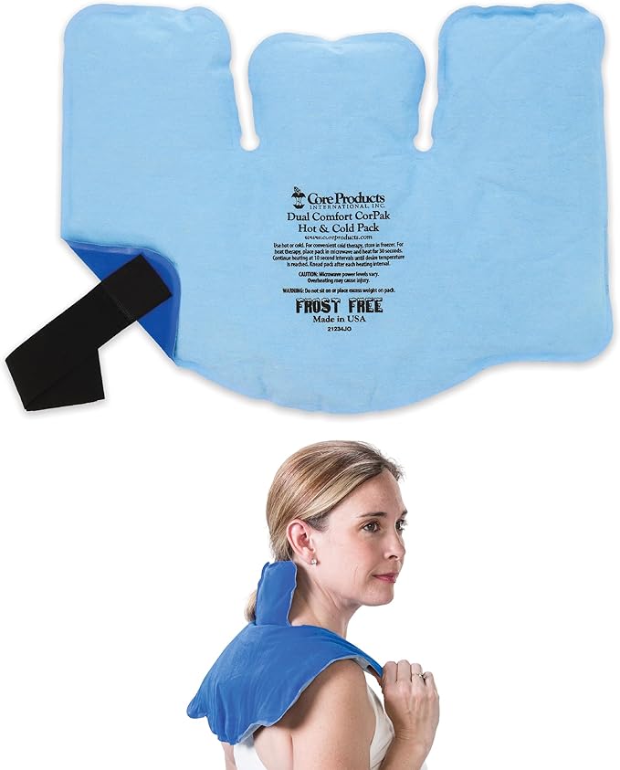 Core Products Dual Comfort CorPak - Reusable hot/Cold Pack for Knee, Back, Shoulder, or Ankle Pain; Use hot or Cold; Made in USA - Size: 11" x 15"