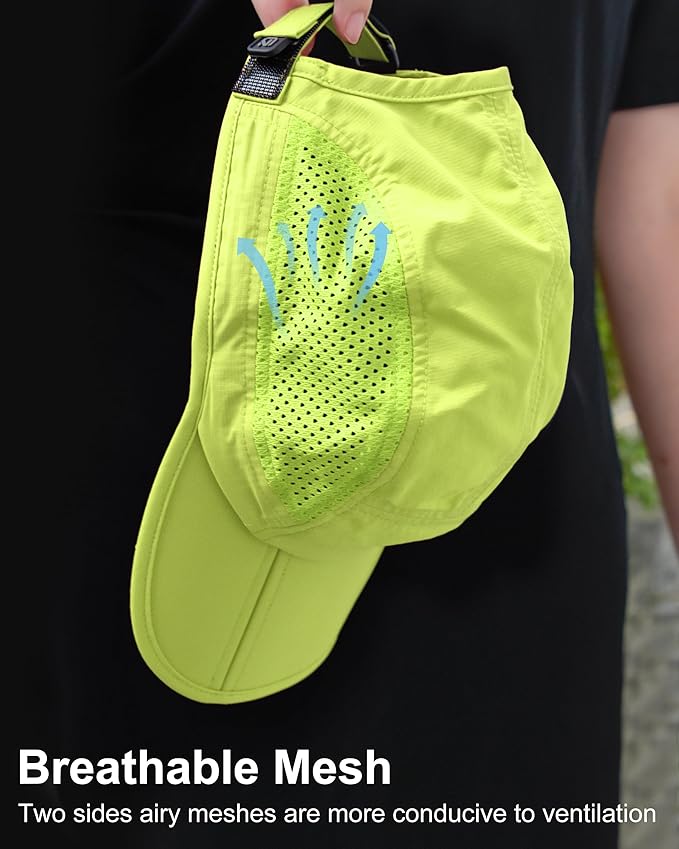 GADIEMKENSD Mens Folding Outdoor Hat Long Brim UPF 50+ Sun Protection