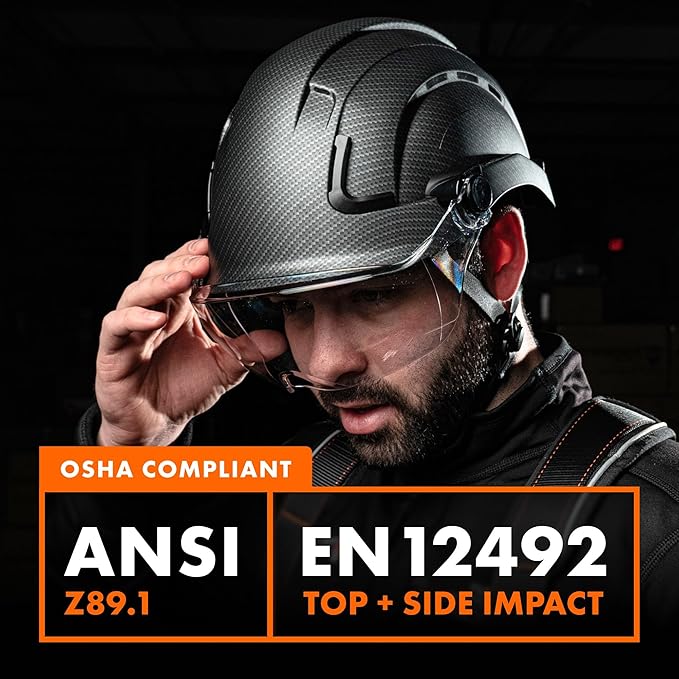 Defender Safety H2 Safety Helmet Hard Hat, Type 2 Class C and E, ANSI Z89.1 and EN 12492 Rated