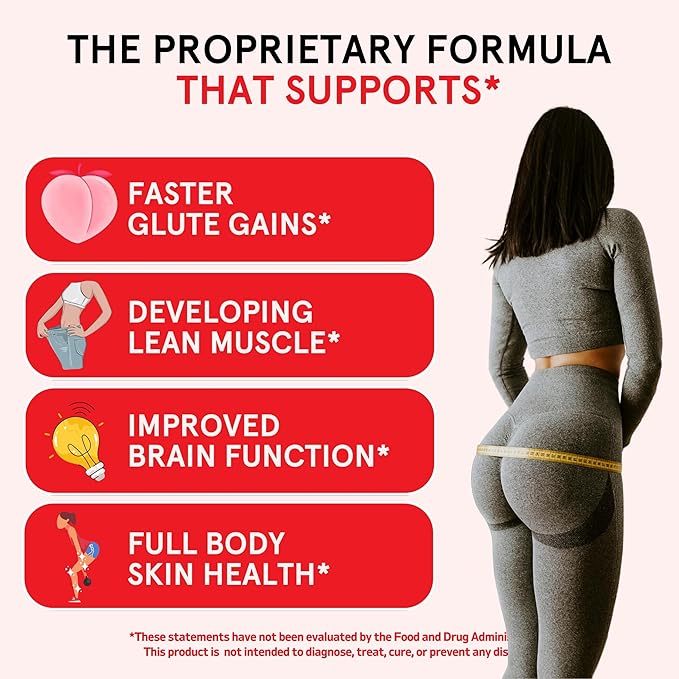 Creatine for Women Booty Gain, Muscle Builder, Energy Boost, Pink Lemonade, Cognition Aid | Collagen, BCAA, Lean Muscle, Vegan Monohydrate Micronized Powder, Alt Creapure,30 Ser