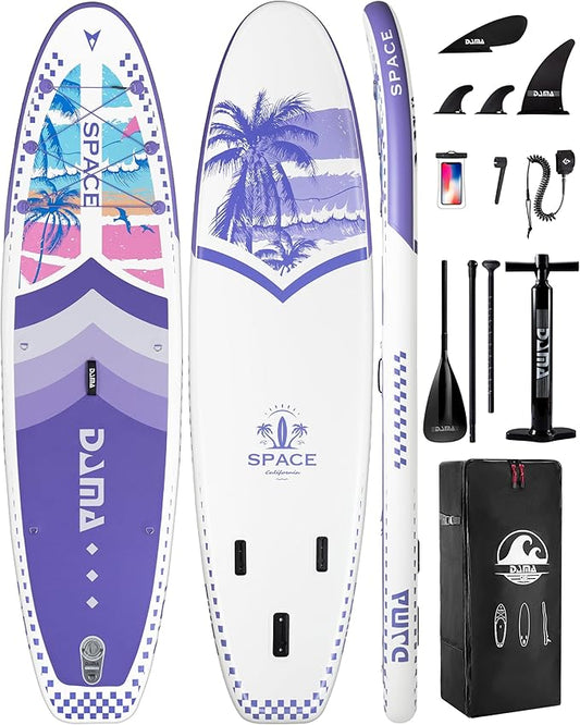 DAMA 11'*34"*6" Inflatable Paddle Board, Paddle Boards for Adults,Sup,Lightweight and Durable, Easy to Inflate, Versatile in Style, Fully Functional, Equipped w/High Grade Accessories.