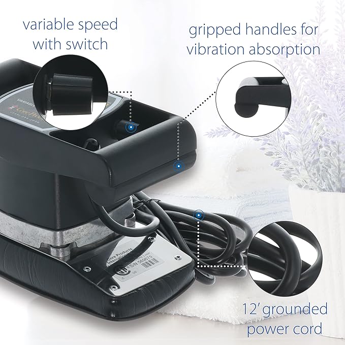 Core Products Jeanie Rub Variable Speed Massager, Deep Tissue Massage, Orbital Action for Back & Body - Professional Package