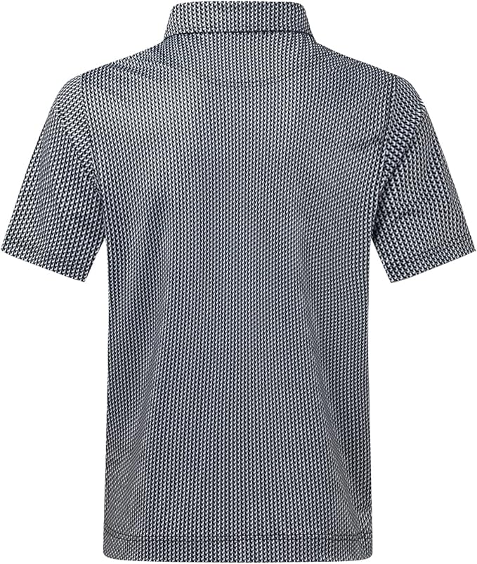 DEOLAX Mens Polo Shirts Fashion Print Mens Golf Shirt Dry Fit Mens Golf Polo Short Sleeve Quick Dry Funny Golf Shirt for Men