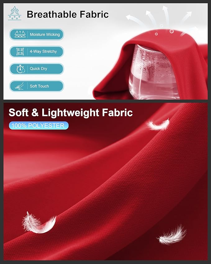 G Gradual Men's Workout Shirts Quick Dry Athletic Running T-Shirts Lightweight Moisture Wicking Short Sleeve Sports Gym Tops