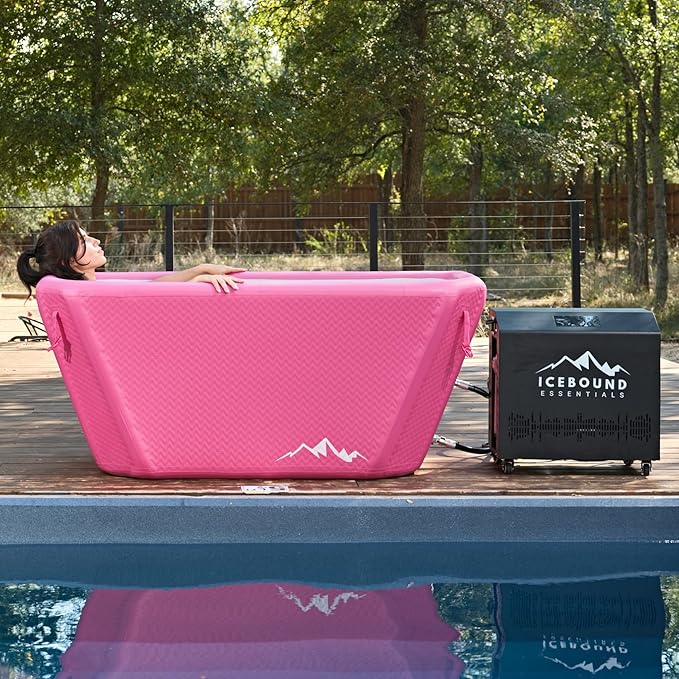 Endurance Cold Plunge 155 Gallon Ice Bath Tub Chiller Compatible Connections Inflatable, Durable, Portable, Insulated Design