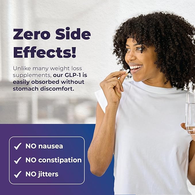 ColonBroom GLP-1 Weight Management Supplement for Women & Men - GLP1 Supports Gut Health, Metabolic Wellness & Appetite Regulation - Vegan, Gluten-Free, Non-GMO Fiber Capsules - 120 Count