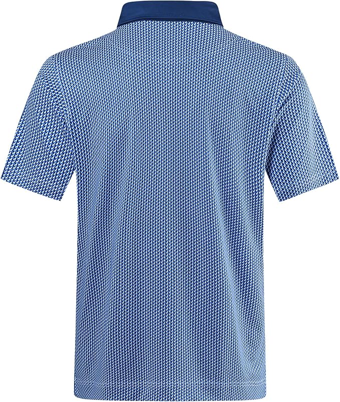 DEOLAX Mens Polo Shirts Fashion Print Mens Golf Shirt Dry Fit Mens Golf Polo Short Sleeve Quick Dry Funny Golf Shirt for Men