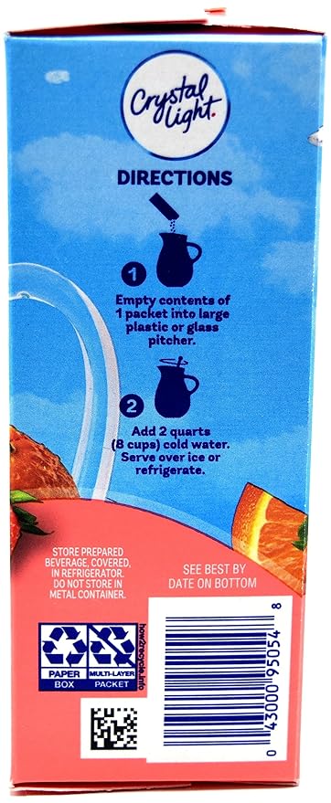 Crystal Light Strawberry Orange Banana Drink Mix, 12-Quart 2.4-Ounce Box (Pack of 9)