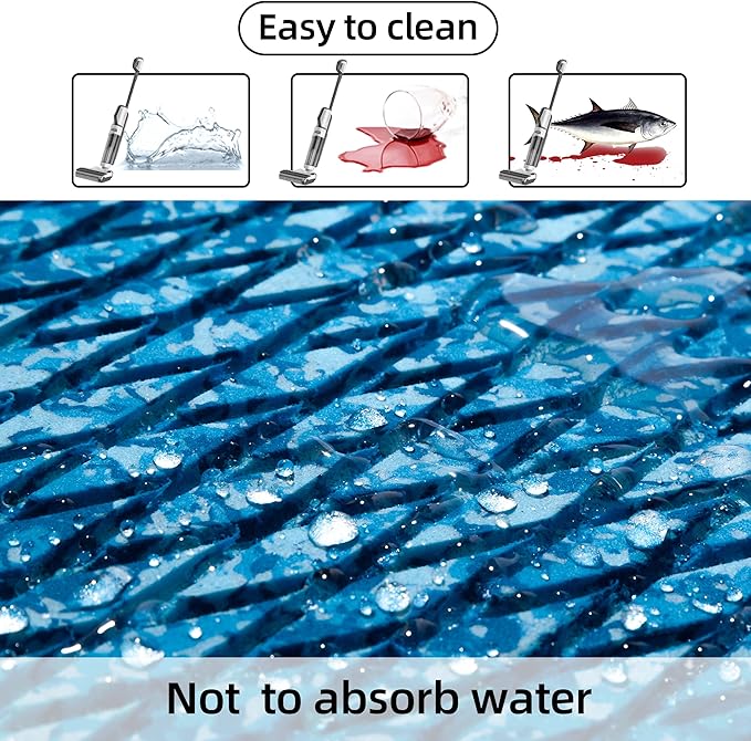 FOCEAN Boat Flooring EVA Foam Boat Decking Faux Teak Marine Flooring Boat Mat Boat Carpet Sheet for Motorboat RV Yacht Kayak Surfboard, 94.5"x 47.2"/35.4"/23.6"/15.7"