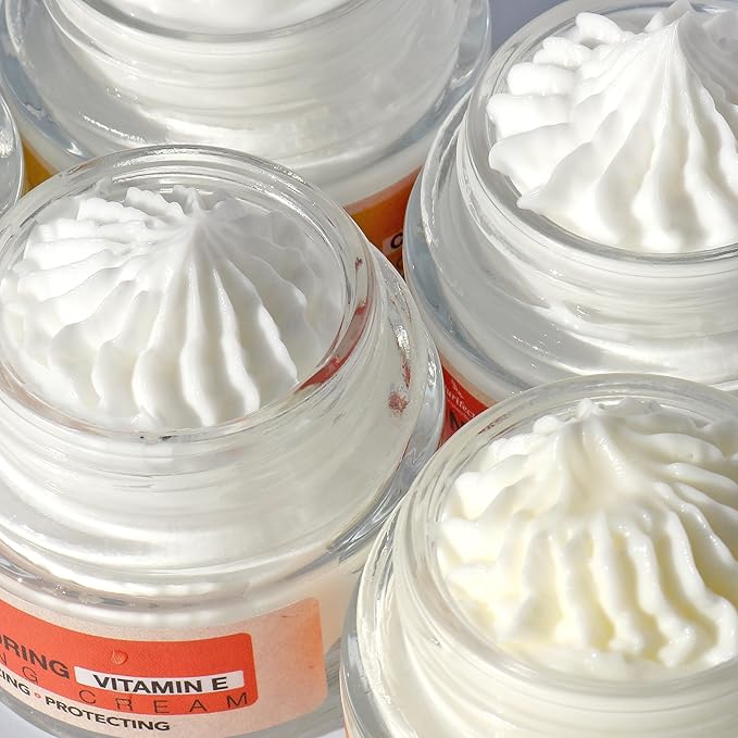 Facial Moisturizer Vitamin E Cream Advanced Restorring Tightening and Lifting Vitamin A C E Retinol Collagen Hyaluronic Acid Anti-Aging Wrinkle Correction Hydrating Brightening 50ml 1.7fl oz