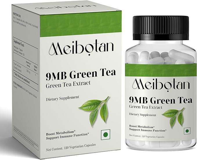 Green Tea Extract Capsules 500mg Standardized EGCG - 3X Strength for Natural Energy - Heart Support with Polyphenols - 120 Veggies Capsules