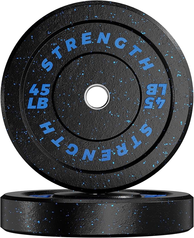 GIKPAL 2-Inch Bumper Plates High Bounce - Rubber Olympic Weight Plates Set for Home Gym, Barbell Plates for Weight Lifting Strength Training,