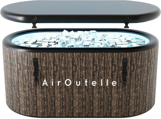 Cold Plunge Tub, Inflatable Ice Bath Tub, 216 - Gallon Large Bath Tubs for Cold Plunge, Durable, Portable & Compatible with Water Chiller for Recovery, Gyms and Cold - Water Training (Brown)