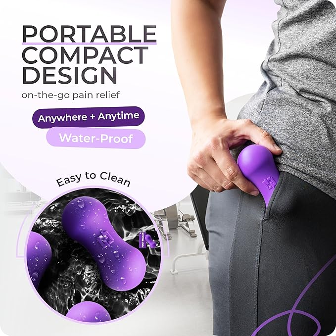 Ground Force Foot Roller – Portable Silicone Foot Massager for Plantar Fasciitis, Heel Spurs, Arch & Heel Pain Relief, Neuropathy & Myofascial Release – Trigger Point & Recovery Tool