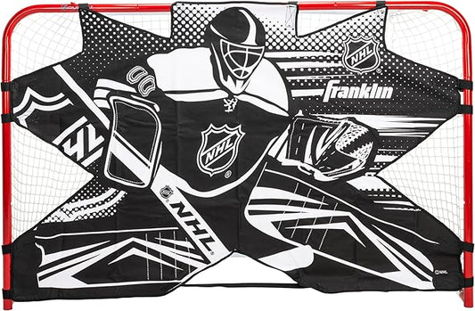 Franklin Sports NHL Street Hockey Goalie Shooting Target - Shooter Tutor Hockey Goal Practice Target - Street Hockey Net Goalie Target - Easy Attach Targe
