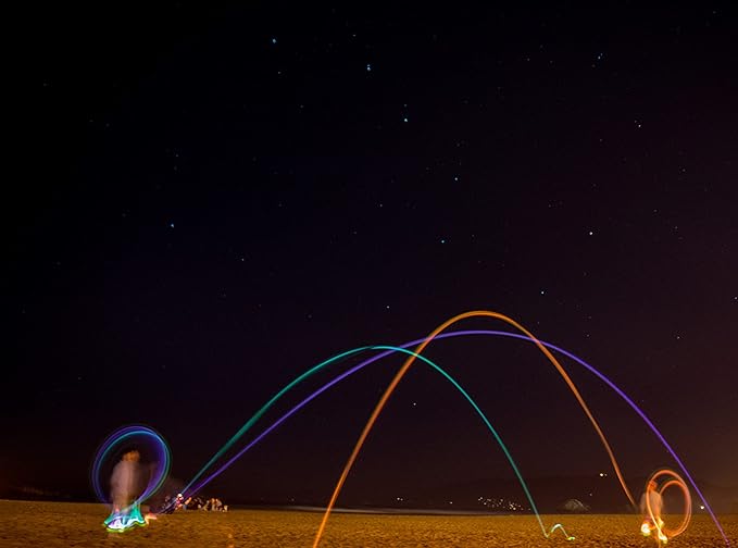 Foxtail LED - Outdoor Throw and Catch Light Up Game - Foam Ball & Tail Glow at Night - Play in the Dark - Fun Gift Idea for Kids & Adults, Boys & Girls