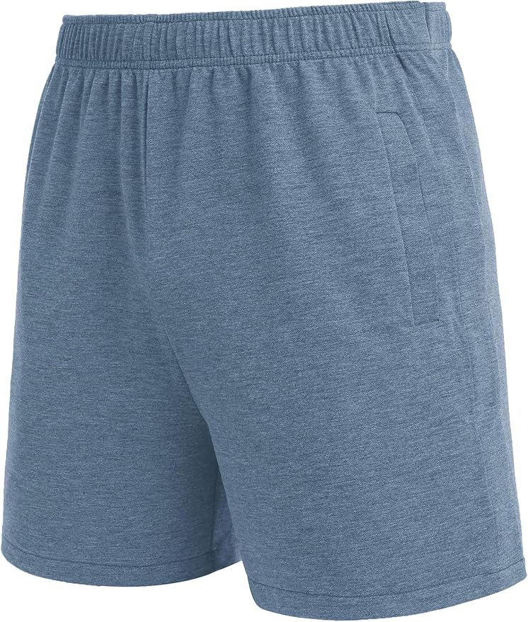 Deyeek Unisex Tear Away Shorts Snap On Athletic Cotton Shorts Post Knee Surgery Recovery Hip Replacement Pants with Pockets