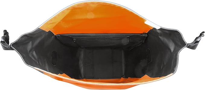 Ibera Panniers Bike Bags 30L (Pair) - Waterproof & with Quick Release/Clip-On System - Bike Saddle Bags For Rear Rack with Rain Cover & 19.8 lbs Capacity - Saddle Bag Bicycle Fits Most Racks (Orange)