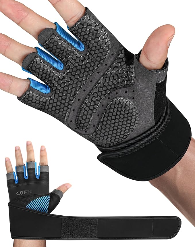 COFIT Breathable Workout Gloves, Antislip Weight Lifting Gym Gloves for Men Women, Superior Grip & Palm Protection for Weightlifting, Fitness, Exercise, Training
