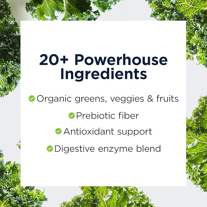 Designs for Health EssentiaGreens and Reds (Strawberry Kiwi, 30 Servings), Vegan Superfood Powder with Spirulina, Kale, Apple & More, for Daily Nutrition and Digestive Health