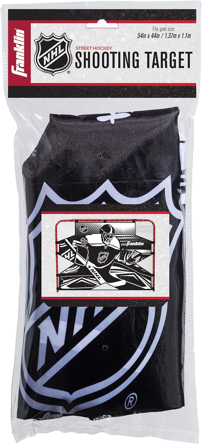 Franklin Sports NHL Street Hockey Goalie Shooting Target - Shooter Tutor Hockey Goal Practice Target - Street Hockey Net Goalie Target - Easy Attach Targe