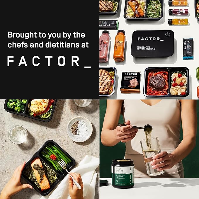 Daily Greens Superfood Powder | 5 Functional Blends for Gut Health, Energy & Immunity | Prebiotics, Probiotics, Adaptogens, B Vitamins (30 Servings, Jar)