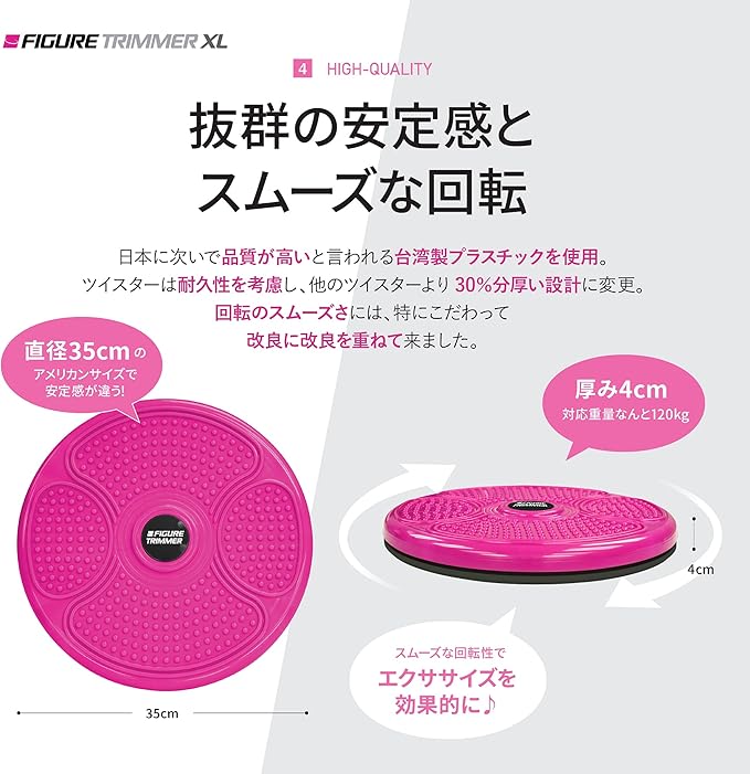 Core Abs Twister Board - Waist Sculptor Twister Board for Core & Ab Exercise - Waist Twisting Disc, Dizzy Disc Twist Board for Slimming Workout with 8 Magnets Reflexology