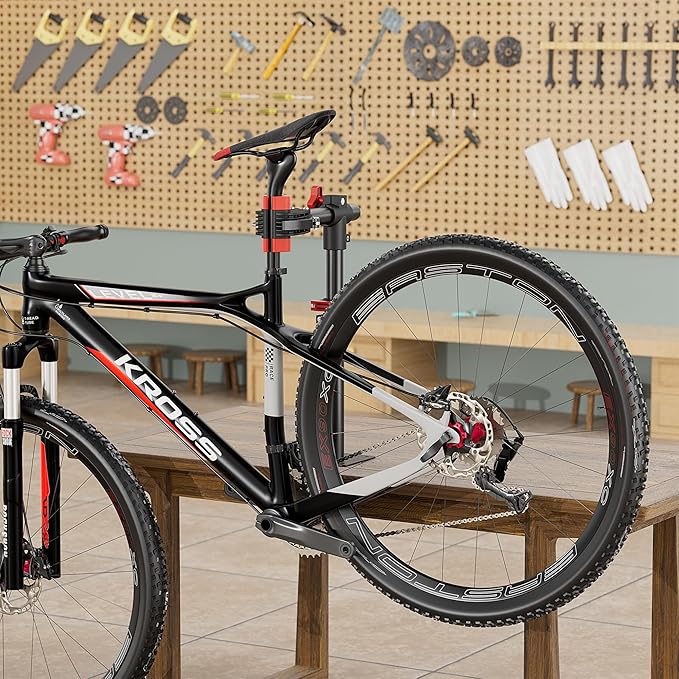 CXWXC Bike Repair Stand - Bench Mount Bike Maintenance Stand Rack - E bike Workstands Shop Home Mechanics for Mountain Bike and Road Bike