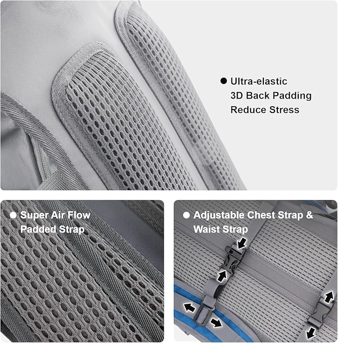 Everfun Hydration Backpack 18L with Water Bladder 2L/3L Hiking Water Backpack Women Men Hydration Pack Insulated Lightweight Day Hydropack with Storage for Hiking, Biking, Running, Festival