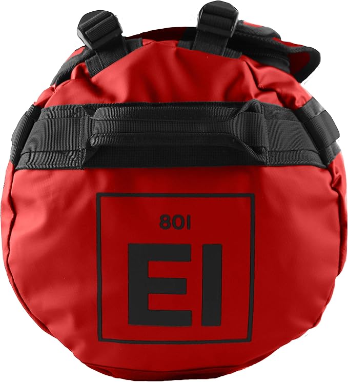 Element Equipment Trailhead Duffel Bag Shoulder Straps Waterproof Red Large