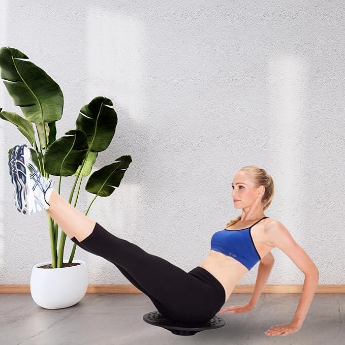 Daiwa Felicity Balance Board Disc Wobble Board Physical Therapy Equipment Core Trainer Lightweight Only 1 pound and Holds Up to 300 Pounds