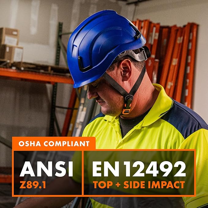 Defender Safety H2 Safety Helmet Hard Hat, Type 2 Class C and E, ANSI Z89.1 and EN 12492 Rated