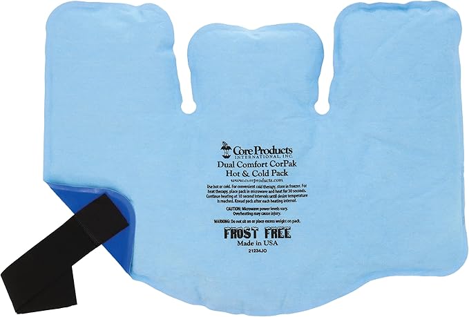Core Products Dual Comfort CorPak - Reusable hot/Cold Pack for Knee, Back, Shoulder, or Ankle Pain; Use hot or Cold; Made in USA - Size: 11" x 15"