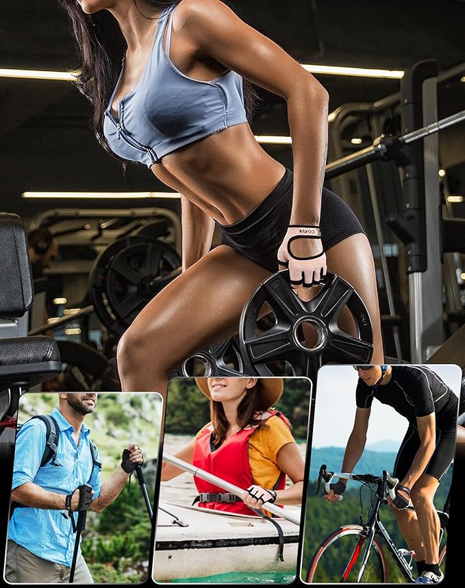 COFIT Breathable Workout Gloves, Antislip Weight Lifting Gym Gloves for Men Women, Superior Grip & Palm Protection for Weightlifting, Fitness, Exercise, Training