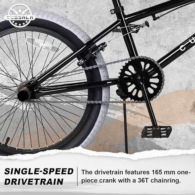 Freestyle BMX Bike, 18 20 Inch Kids Bicycle for 5-13 Years Old Kids and Beginner Level Rider, Multiple Colors