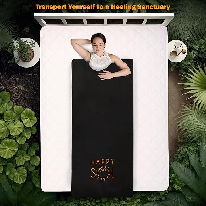 Far Infrared Sauna Blanket for Home, Portable Infrared Sauna Blanket for Therapy, Sauna Blanket for Detox, Suitable for Relaxation and Exercise Recovery, Very Low EMF