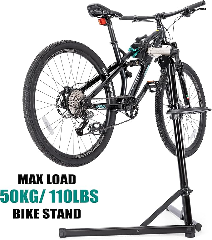 cyclists Bike Repair Stand(Max Load 110lbs)- Bike Stand for Workstand Maintenance - E Bike Repair Stand Bicycle Shop Home Mechanics for Mountain Bike and Road Bike