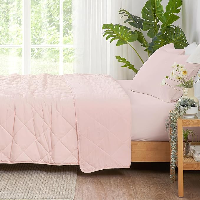 Cozy Bliss Cooling Blanket for Hot Sleepers, Q-Max 0.4 Cooling Comfort Queen Size, Cold Blankets for Night Sweats Sleeping, Ultra-Cool Lightweight Breathable Summer Blanket for Bed