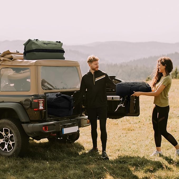 Haimont Large Waterproof Duffel Backpack Roll-Top Heavy Duty Dry Duffle Bag for Boating, Travel, Motorcycle, Kayaking, Camping, 60L