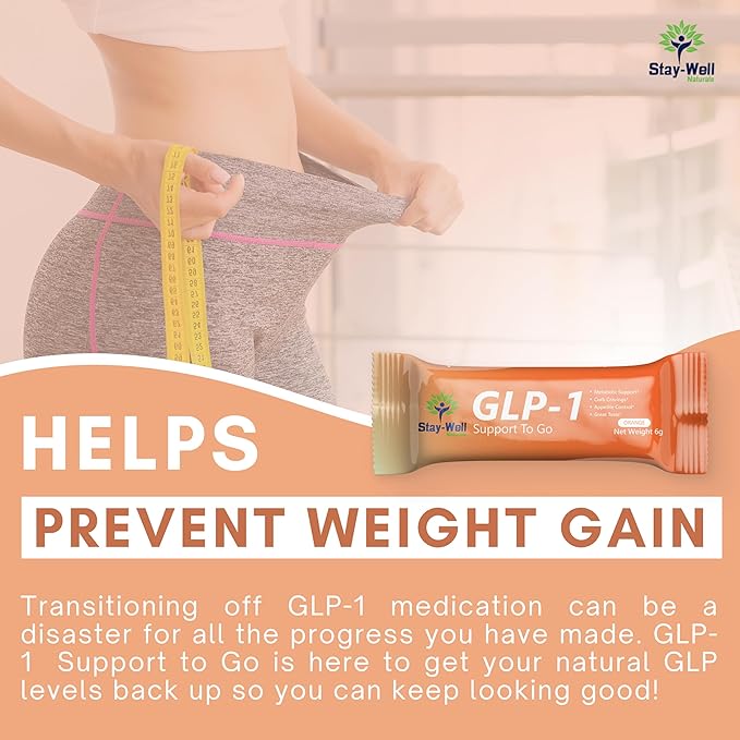 GLP-1 Supplement | Natural GLP-1 Production | GLP 1 Booster Drink Mix to Control Appetite and Cravings | Great Tasting Metabolic Support - Yerba Mate, Garcinia Cambogia, Berberine [Peach]