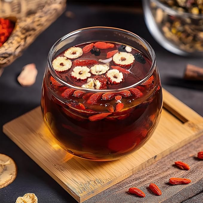 Ginseng Five Treasures Kidney Tea - Chinese Six Treasure Organic Cleanse Detox Tea for Women and Men's Health - 7 Precious Ingredients Formula (15 Bags/1 Boxes)