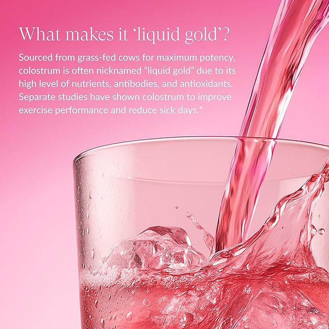 Beam Colostrum Powder – Gut Health, Immune Support & Recovery Supplement – 3g per Serving – Grass-Fed, Third-Party Tested, Pure Whole Bovine Colostrum – No Fillers, Non-GMO, 30 Servings