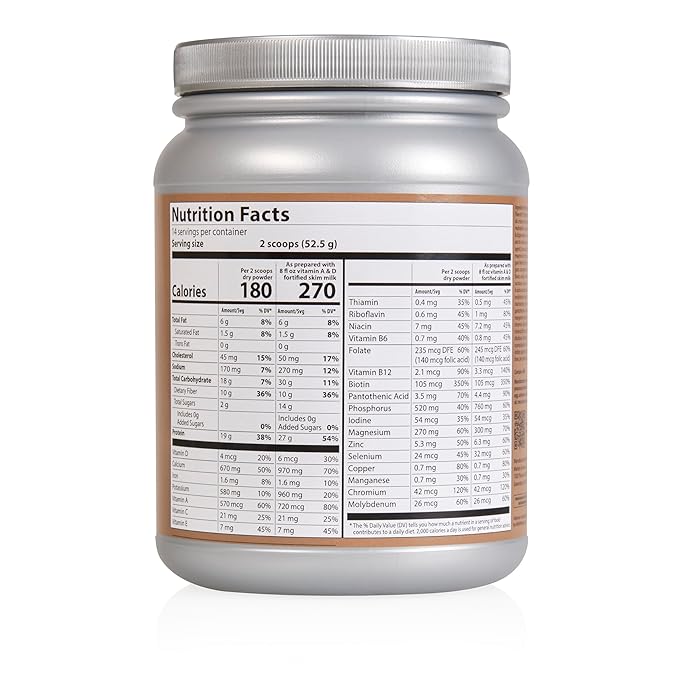 GoTrim Chocolate Protein Shakes Ready to Drink – High Protein, High Fiber, Meal Replacement, No Added Sugar, Gluten-Free, 14 Servings – Perfect for Weight Loss, Muscle Building, and Busy Lifestyles