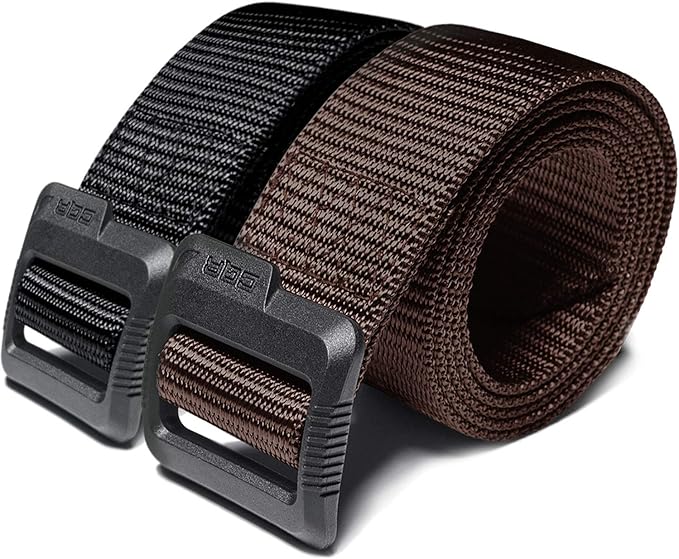CQR Tactical Belt, Military Style Heavy Duty Belt, Webbing EDC Quick-Release Buckle