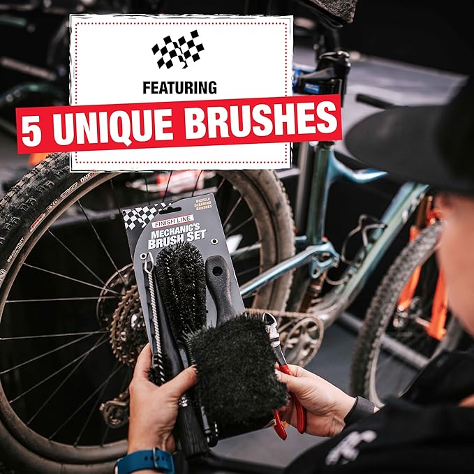 Finish Line Easy-Pro 5 Piece Mechanic's Brush Set