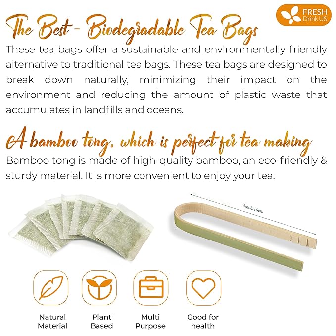 FRESHDRINKUS Premium 100% Natural Calendula Flower Tea Bags, 135 Count, Herbal Tea, Caffeine Free, Sugar Free, Gluten Free, Vegan