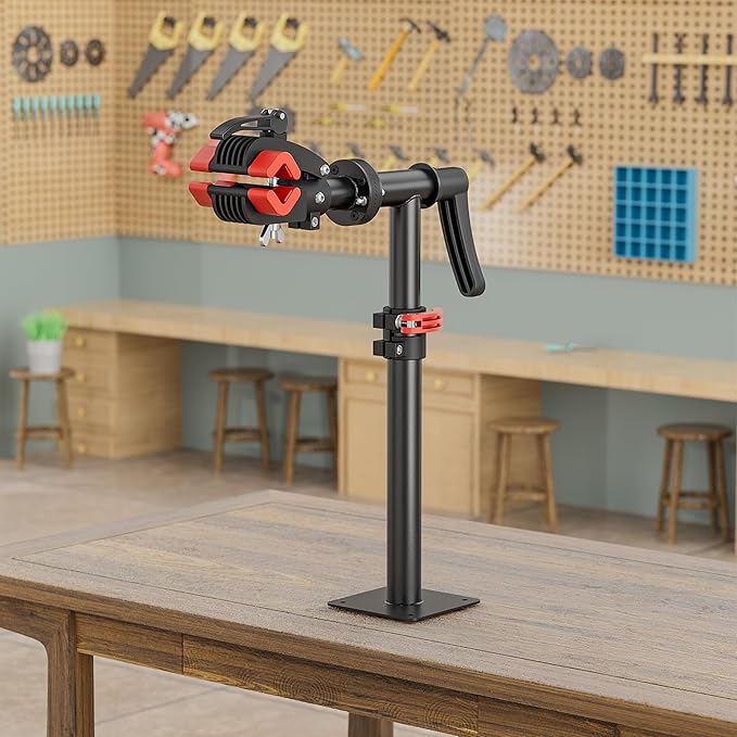 CXWXC Bike Repair Stand - Bench Mount Maintenance Stand Rack - E-bike Workstands for Mountain and Road Bikes - Home and Shop Mechanics
